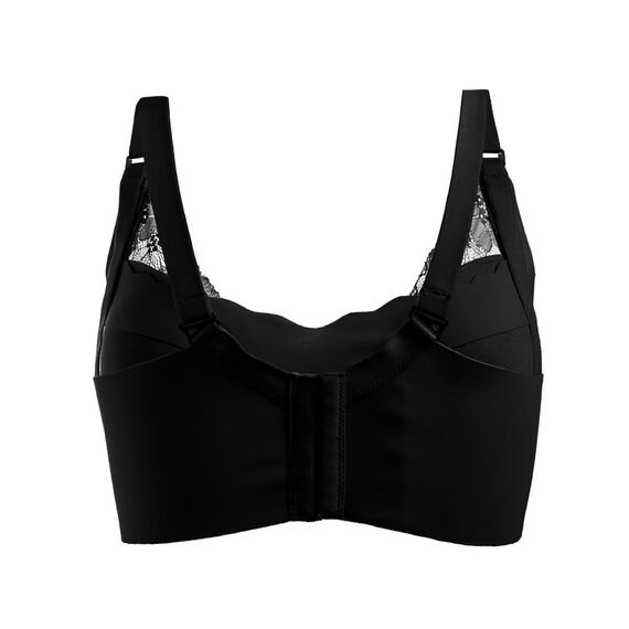 Okus Pretty Lace Maternity & Nursing Bra, Color: Black, Maternity Size: XL, 3 image