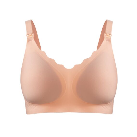 Okus Water Touch Seamless Maternity & Nursing Bra, Color: pink, Maternity Size: XL