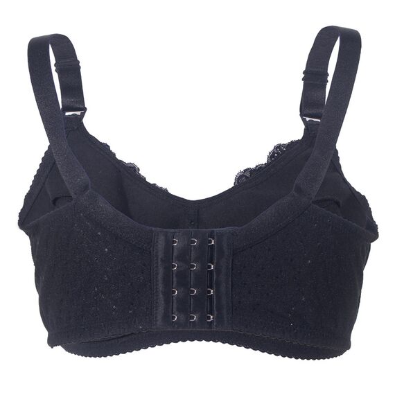 Okus Basic Cotton Maternity & Nursing Bra, Color: Black, Maternity Size: M, 2 image