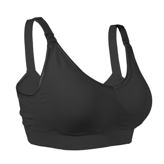 Okus Original Full Cup Maternity & Nursing Bra, Color: Black, Maternity Size: XXL, 2 image