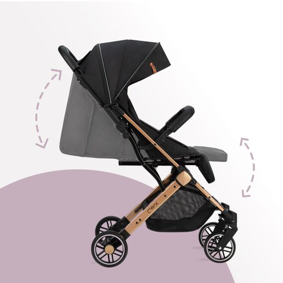 MoMi Estelle Stroller, Color: Black, 2 image