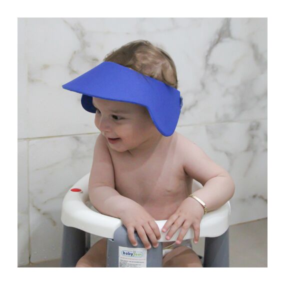 Babyjem Baby Shower Cap, Color: Blue, 4 image