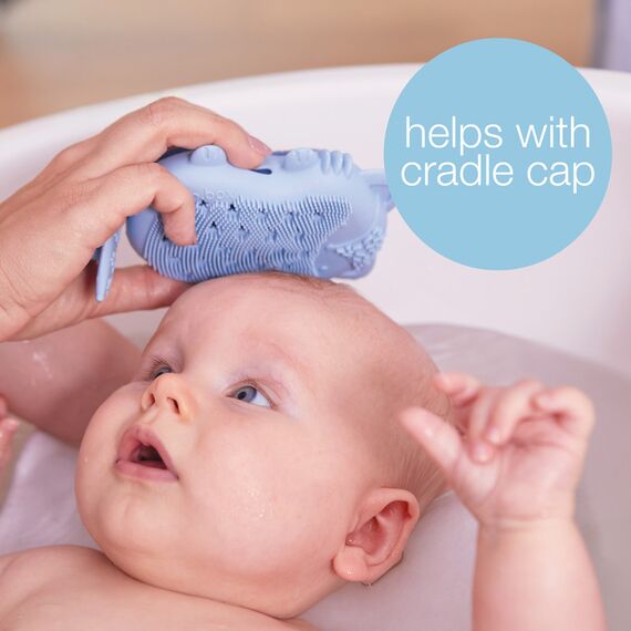 b.box Baby Bath Brush Soft Silicone Scrubber Newborn+, 3 image
