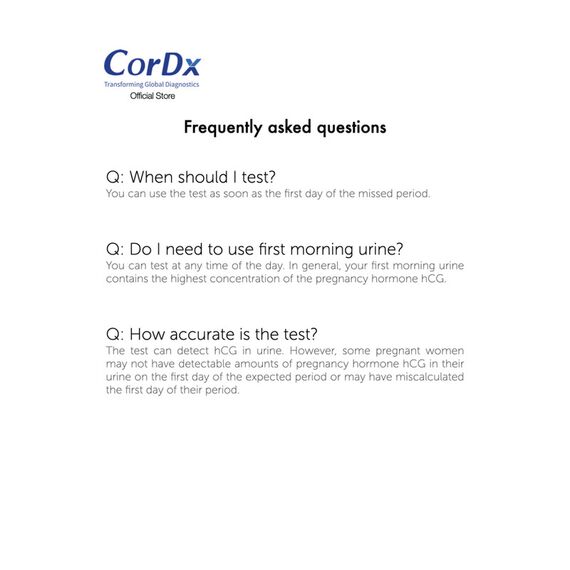 CorDx Midstream Pregnancy Test FDA Approved - 1 Test, 3 image