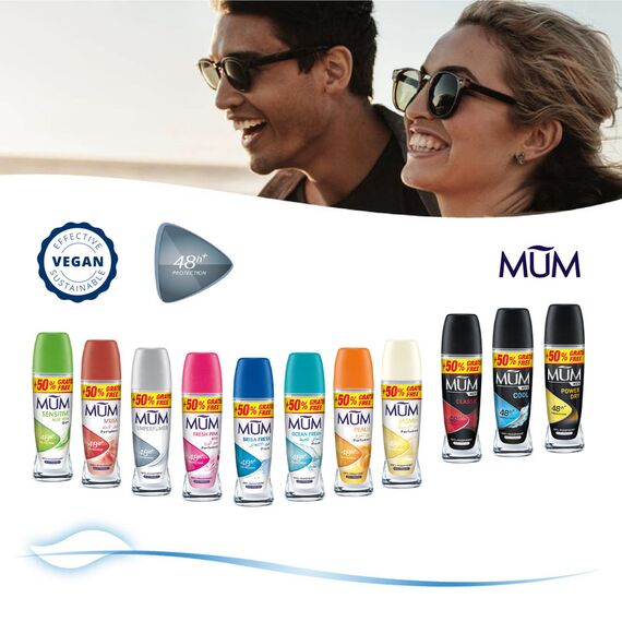 Mum Deodorant Roll-On 75ml Peach, 2 image