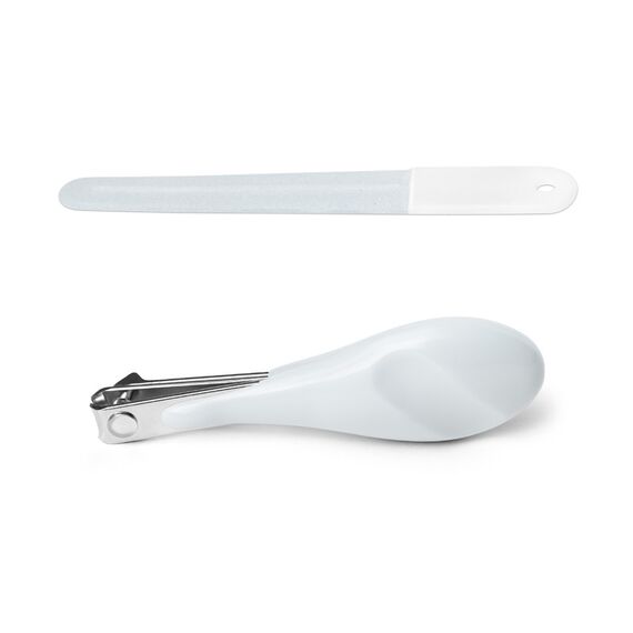 Suavinex Baby Care Daily Grooming Essential Gift Set of 6 Contains Finger Toothbrush, Comb, Nail Clippers, Scissors & Brush 0+Month, Color: Blue, 4 image