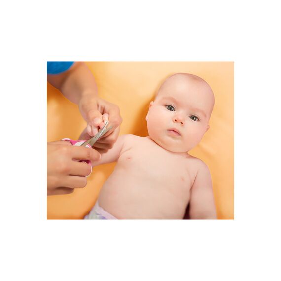 Babyjem 2-Piece Nail Scissors with Case Set for Babies 0 Months+, Color: pink, 2 image