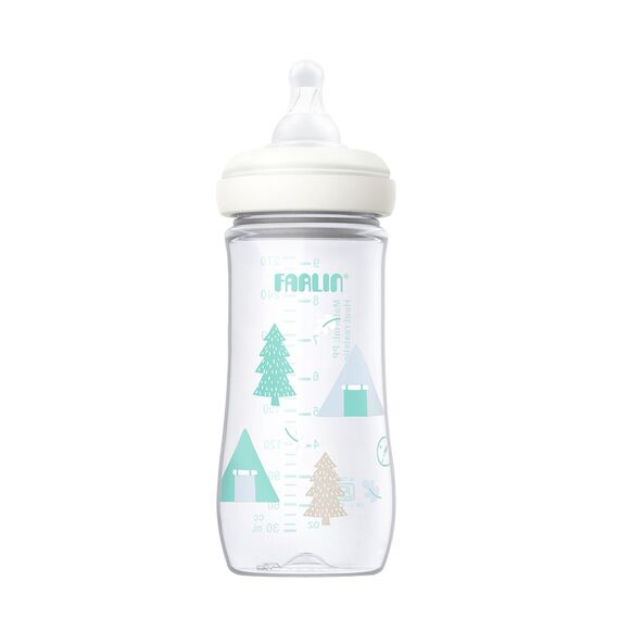 Farlin Grow With Colors PP Wide Neck Bottle Feeding 270ml, Color: Blue