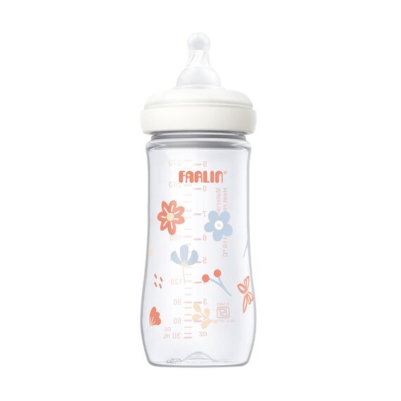 Farlin Grow With Colors PP Wide Neck Bottle Feeding 270ml, Color: pink