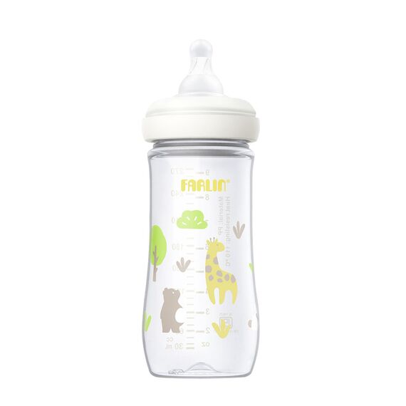 Farlin Grow With Colors PP Wide Neck Bottle Feeding 270ml, Color: yellow