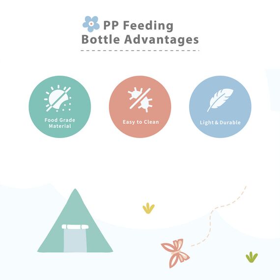 Farlin Grow With Colors PP Wide Neck Drinking Cup with Handle 270ml 6M+, Color: Green, 6 image