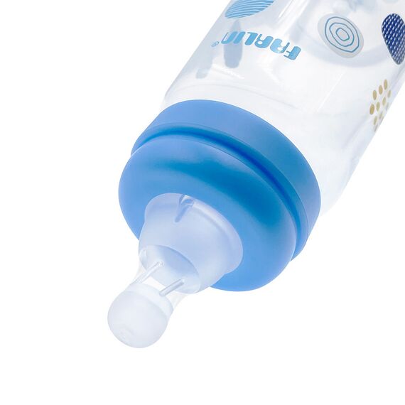Farlin Grow With Colors PP Standard Neck Bottle Feeding 140ml 0M+, Color: Blue, 2 image