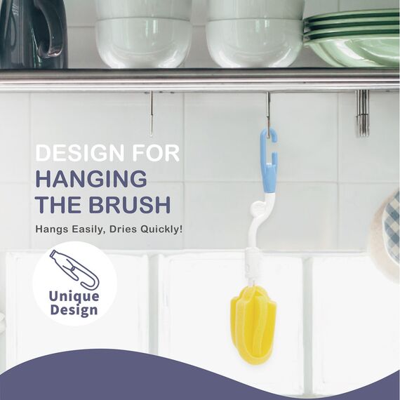 Farlin Rotatable Sponge Replaceable Bottle Brush 1PCS, 3 image