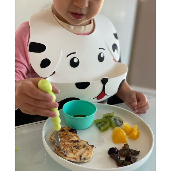Melii Silicone Bib, Color: White, 2 image