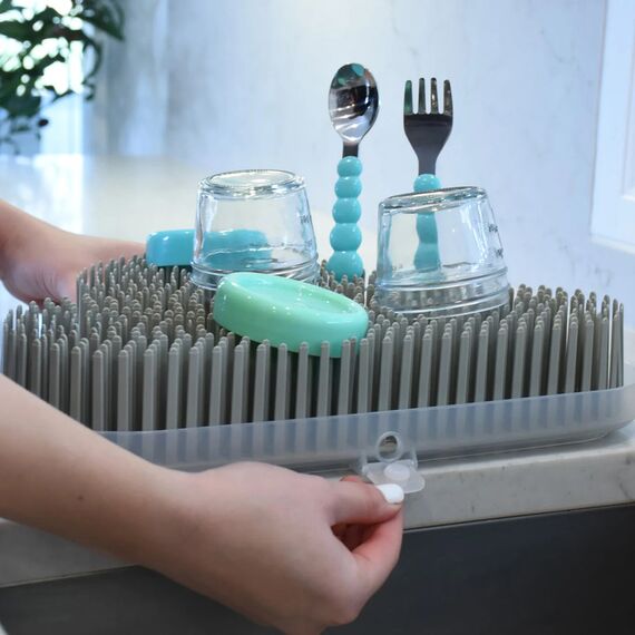 Melii Baby Bottle Drying Rack Cloud, Color: Grey, 4 image