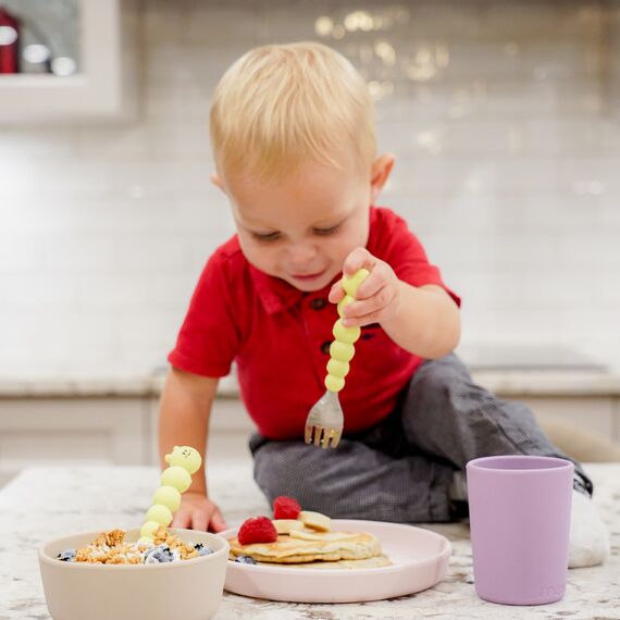 Melii Silicone Caterpillar Spoon & Fork Set, 4 image