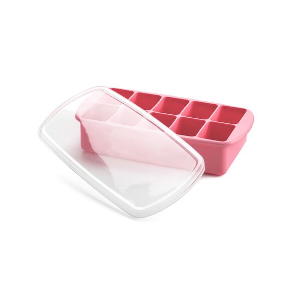 Melii Silicone Baby Food Freezer Tray 2 oz, Color: pink