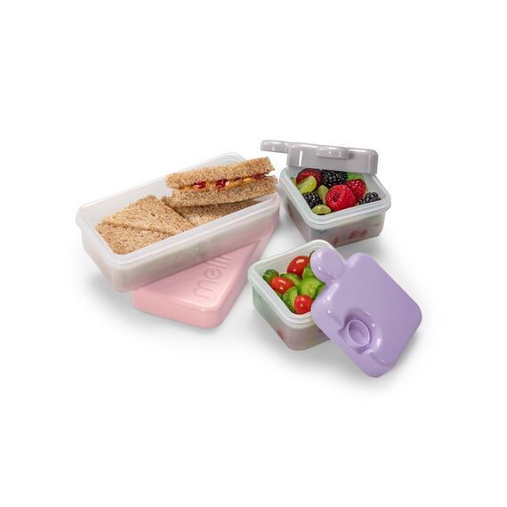 Melii Puzzle Food Container, Color: pink, 4 image