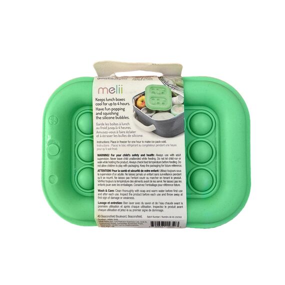 Melii Silicone Pop-It Ice Pack, Color: Green