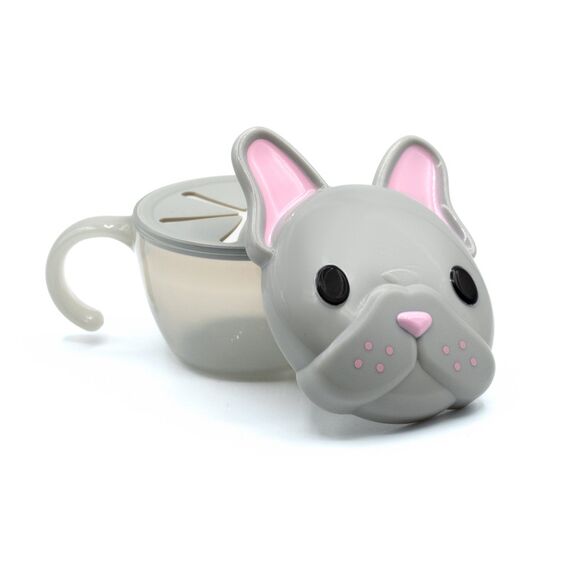 Melii Snack Container with Finger Trap, Color: Multicolor