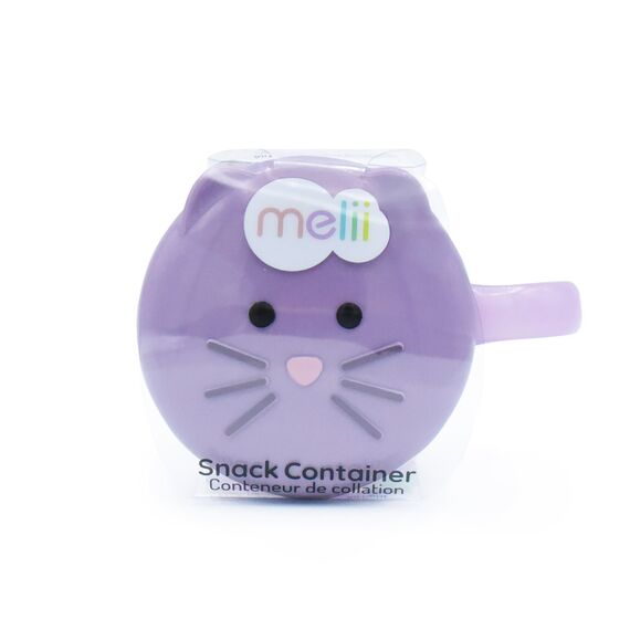 Melii Snack Container with Finger Trap, Color: Purple, 2 image