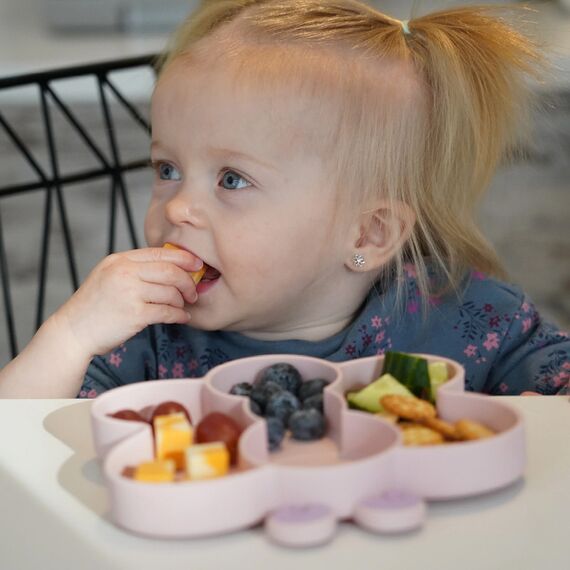 Melii Silicone Suction Plate Butterfly, Color: pink, 2 image