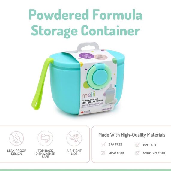 Melii Travel Formula Container with Scoop, Color: Blue, 2 image