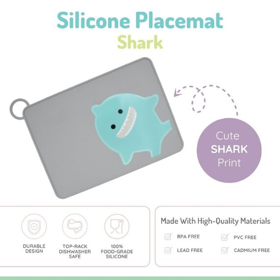 Melii Silicone Placemat, Color: Grey