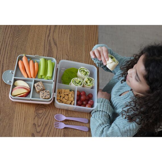 Melii 2 Tier Bento Lunch Box, Color: pink, 5 image