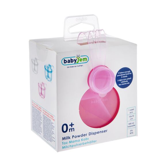 BabyJem Powder Food Container 3 Servings, Color: pink, 3 image