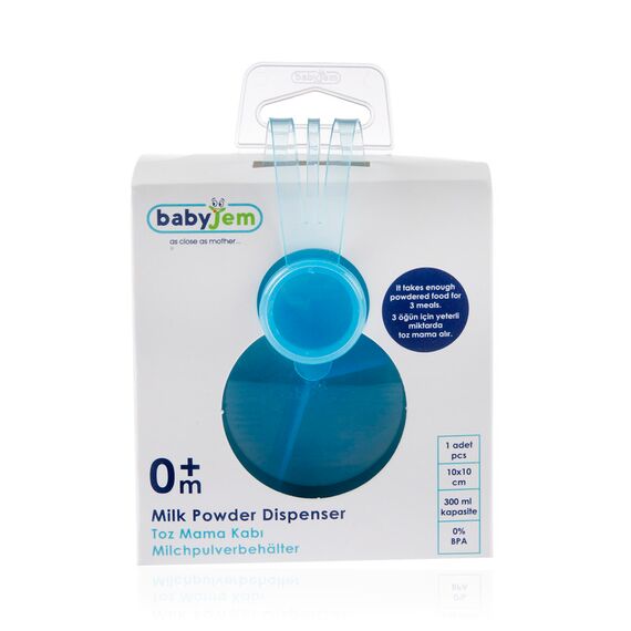 BabyJem Powder Food Container 3 Servings, Color: Blue, 5 image