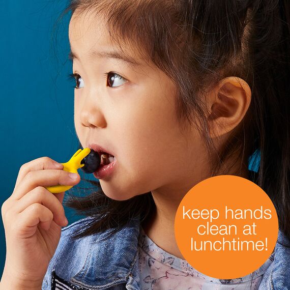 b.box Mini Flork 3 Pack Toddler Training Utensil Set - Pastel Sage/Silver/Pink, 3 image