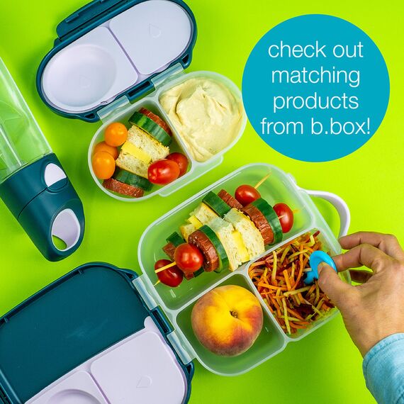 b.box Mini Flork 3 Pack Toddler Training Utensil Set - Pastel Sage/Silver/Pink, 5 image