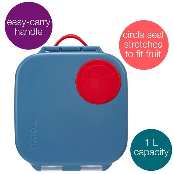 b.box Mini Lunchbox Bento Box, Color: Blue, 2 image