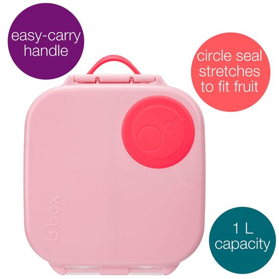 b.box Mini Lunchbox Bento Box, Color: Flamingo Fizz, 2 image