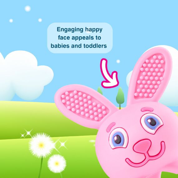 brush-baby Bobbie Bunny Teether 3D, Color: Grey, 6 image