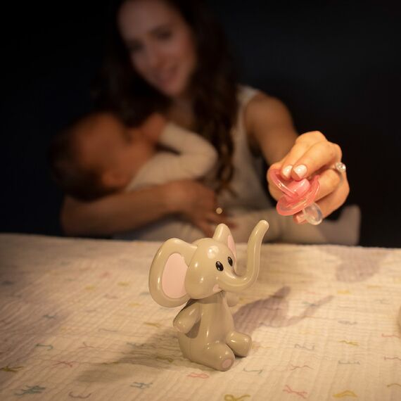 Melii Elephant Pacifier Holder, Color: Multicolor, 4 image