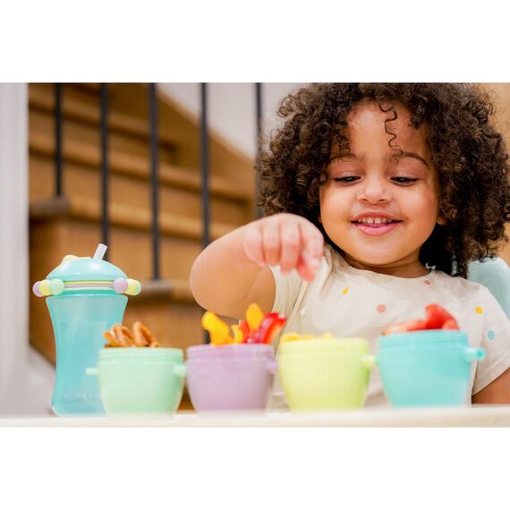 Melii Snap & Go Pods Baby Food Storage Container 10 pcs (2oz x 6 pcs & 4oz x 4 pcs), 4 image