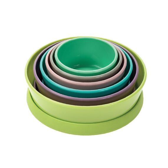 Melii Stacking & Nesting Food Containers with Silicone Lids 6 pcs, 2 image