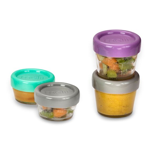 Melii Glass Food Storage Container 12 pcs Set (6 x 4oz & 6 x 2oz), 3 image