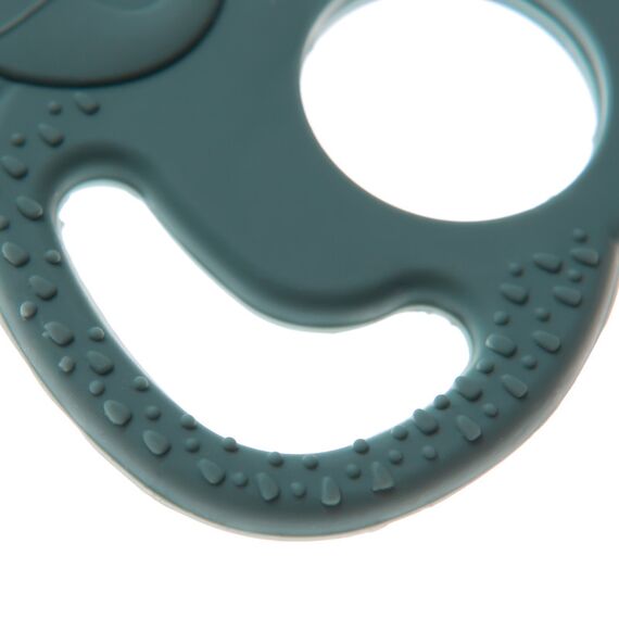 BabyJem Silicone Elephant Teether with Stainless Steel Core, Color: Mint, 4 image