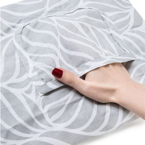 Babyjem Nursing Apron with Pocket, Color: Grey, 2 image