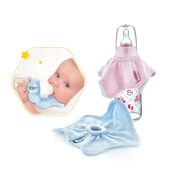 Babyjem Baby Bottle Bib 0+ Months, Color: Blue, 2 image