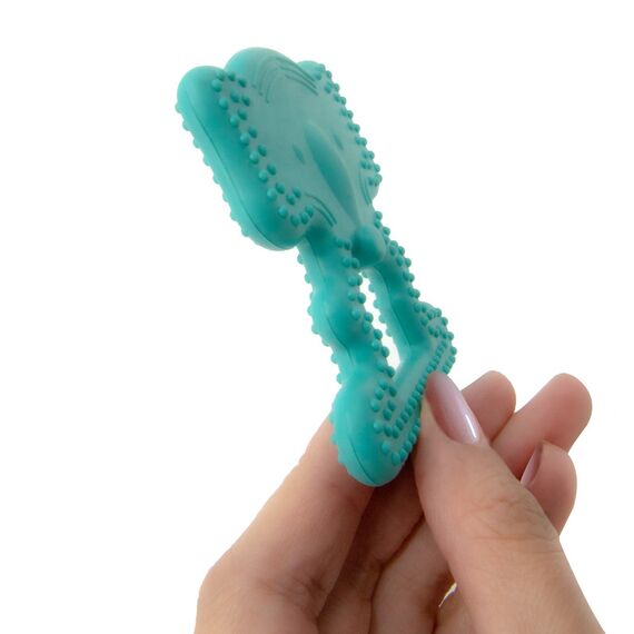 Babyjem Baby Teething Glove Elephant 3+ Months, Color: Green, 2 image