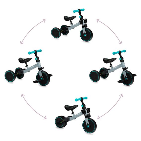 MoMi Loris 4in1 Ride-On Bike, Color: Multicolor, 4 image