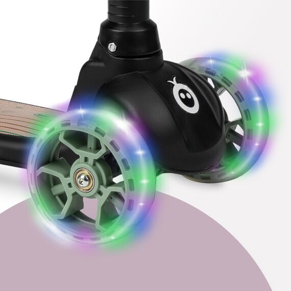 MoMi Kiuru 2-in-1 Scooter and Ride-On, Color: Black, 4 image