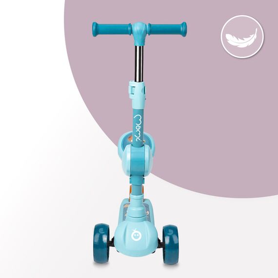 MoMi Kiuru 2-in-1 Scooter and Ride-On, Color: Blue, 6 image