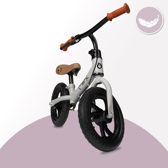 MoMi Breki Balance Bike with Brake 12 Inch, Color: Grey, 2 image