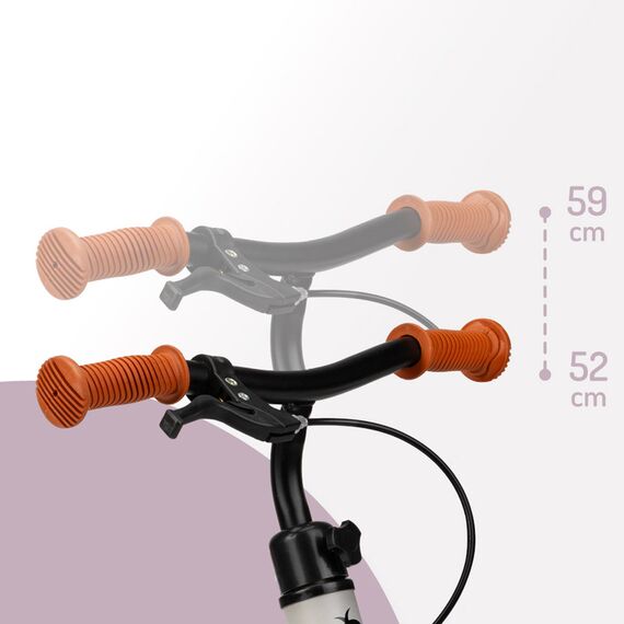 MoMi Breki Balance Bike with Brake 12 Inch, Color: Grey, 5 image