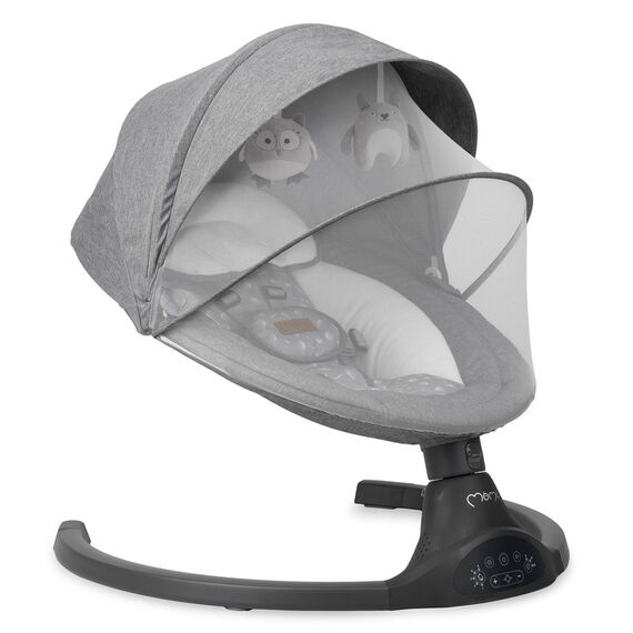 MoMi Kenani Electric Baby Bouncer, Color: Dark Grey